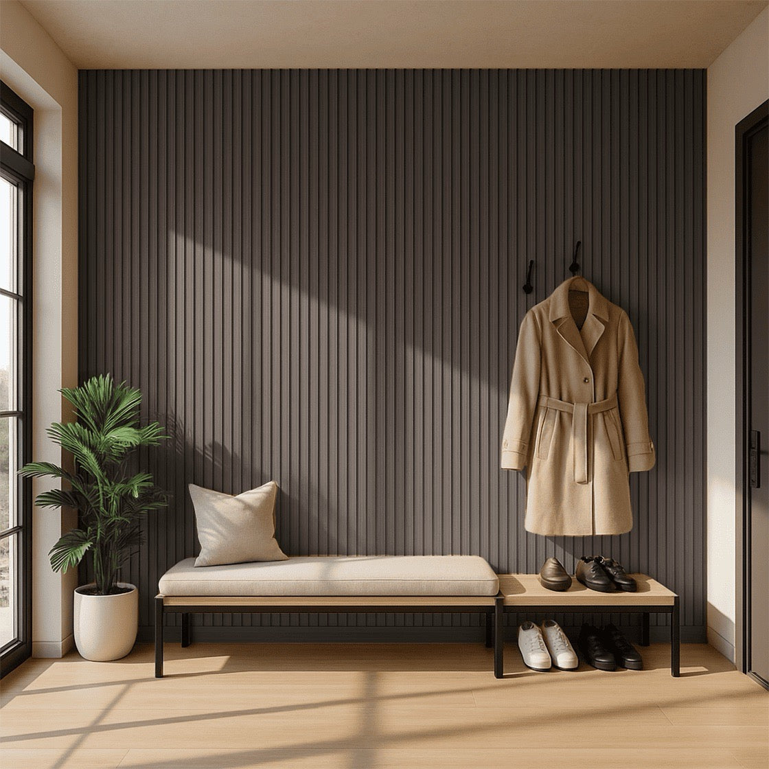 Nroro 37AS Espresso Walnut slat panel